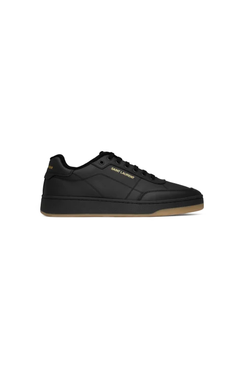 SL/61 Sneakers in Black Smooth Leather