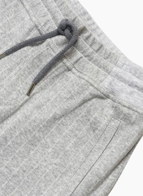 Спортен панталон с фино райе Brunello Cucinelli Kids 12 — снимка 3