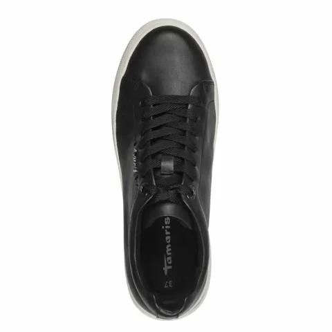 Дамски Сникърс TAMARIS – 1-23736-42-003 BLACK LEATHER_2 — снимка 5