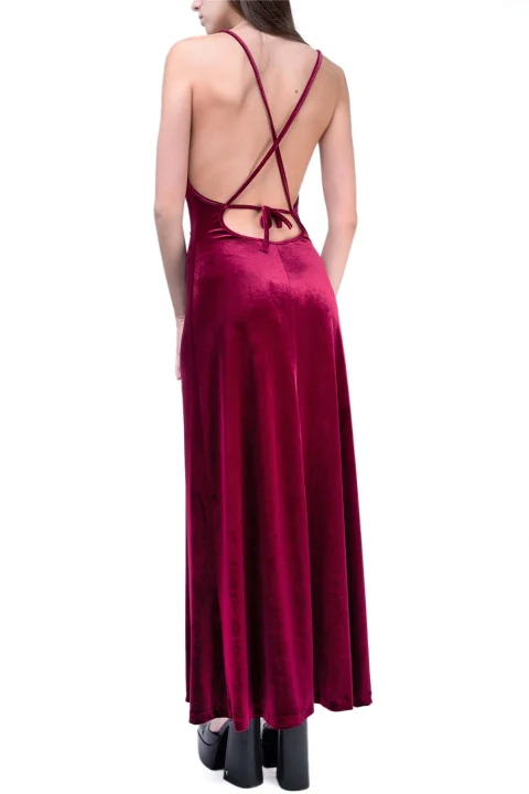 Рокля Claridge Dress WWD23W061 wine — снимка 2