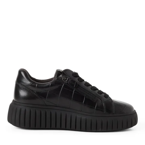 Дамски Сникърс TAMARIS – 1-23767-47-028 BLACK CROCO — снимка 2