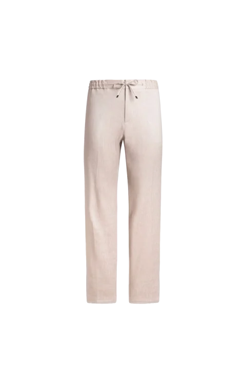 Slub Linen-Blend Twill Jogging Trousers