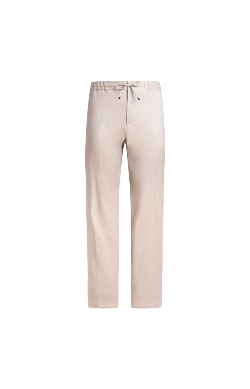 Slub Linen-Blend Twill Jogging Trousers