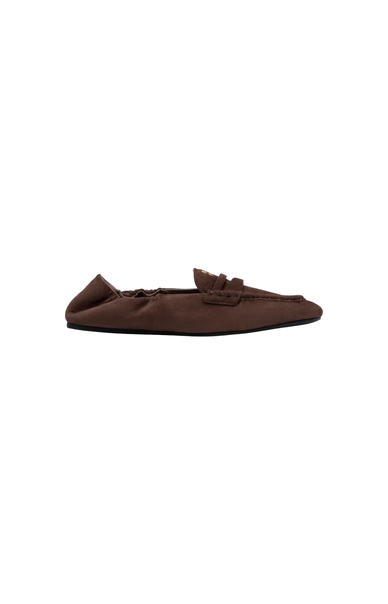 Ruches Logo Suede Loafers