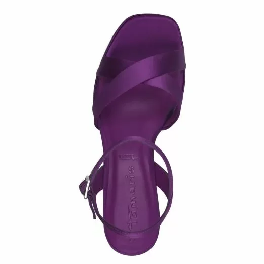 Дамски Сандали На Ток TAMARIS – 1-28050-42-560 PURPLE — снимка 5