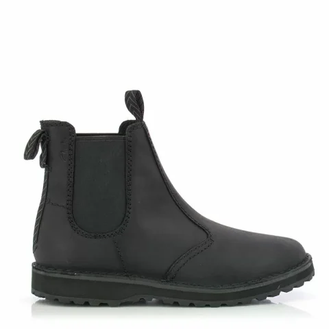 Мъжки Ежедневни Боти CLARKS – 26179715 SOLSBURY EASY BLACK LEATHER