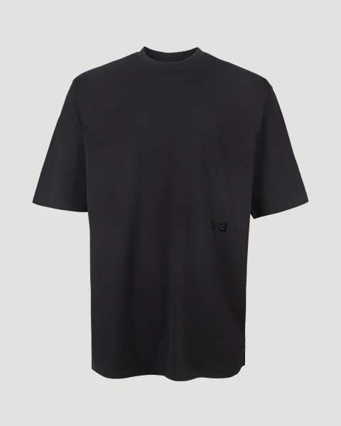 Boxy Short Sleeve T-Shirt in Black
