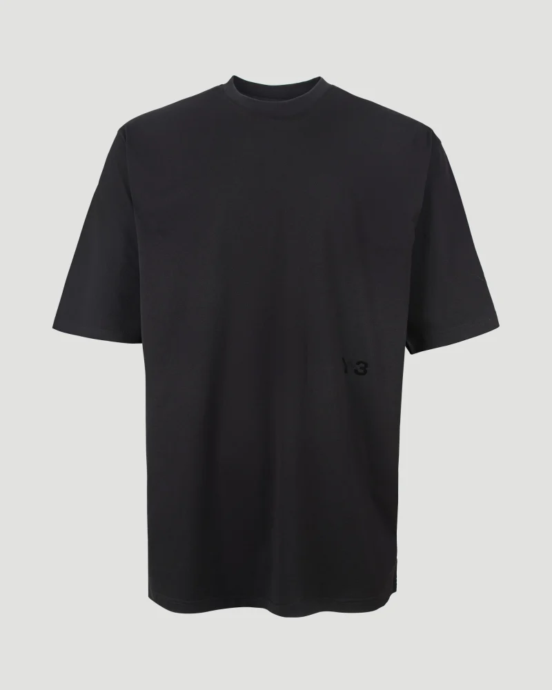Boxy Short Sleeve T-Shirt in Black