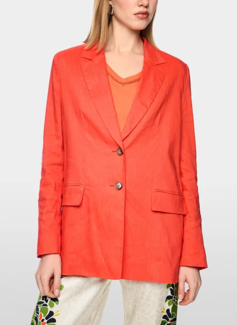 Сако с лен Marc Cain Collections — снимка 10