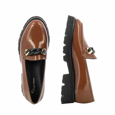 Дамски Лоуфър CARLO FABIANI – 108592 DARK TAN — снимка 5