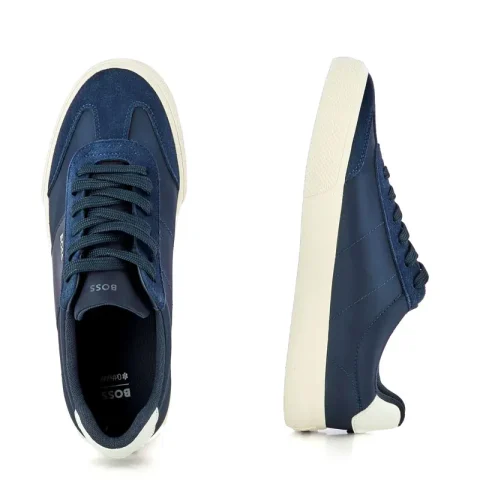 Мъжки Сникърс BOSS – 50563847 AIDEN TENN SDNYPU DARK BLUE — снимка 5