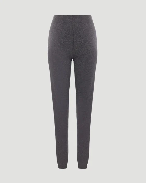 High-Waisted Leggings in Grey Cashmere — снимка 2