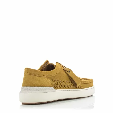 Мъжки Ежедневни CLARKS – 26172450 COURTLITE WEAVE OCHRE — снимка 2