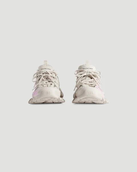 Track Signature Sneaker in Beige/pink — снимка 3