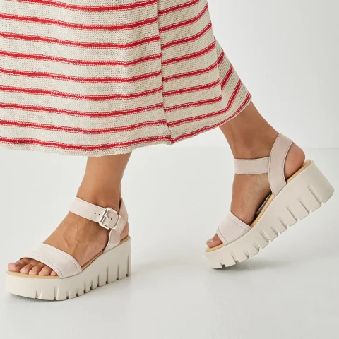 Дамски Сандали На Платформа TAMARIS – 1-28712-42-378 TAUPE SUEDE_1 — снимка 7