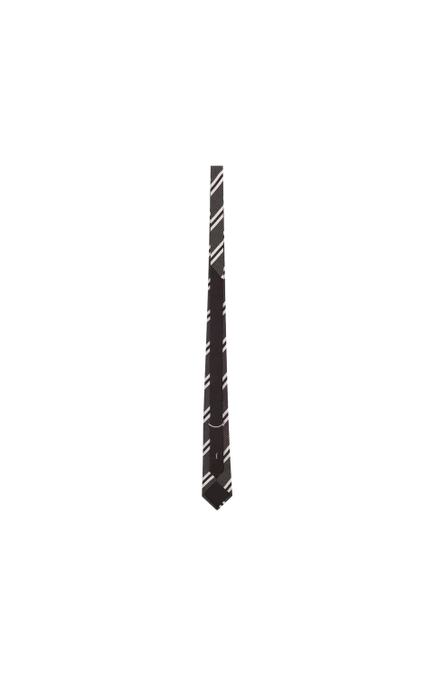 Striped Tie in Silk Jacquard — снимка 2