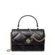 Дамска черна чанта MINI KIRA DIAMOND TORY BURCH — снимка 2