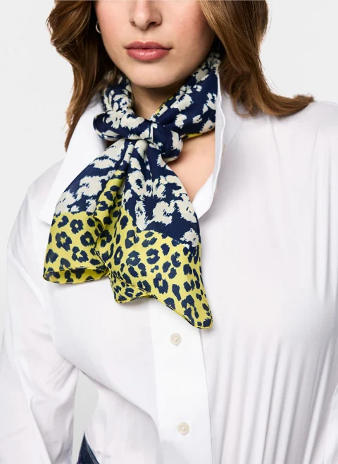 Копринен шал Marc Cain Collections — снимка 3