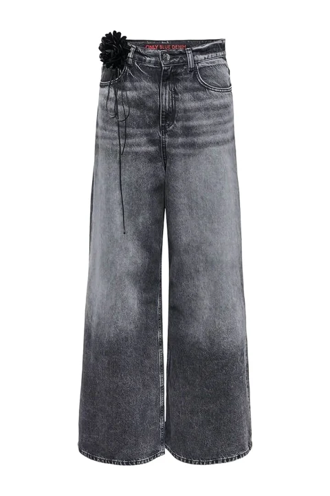 Jeans Onlcamden Hw Ex Wide Baggy Red Cro 15357690 BS000071 medium grey denim