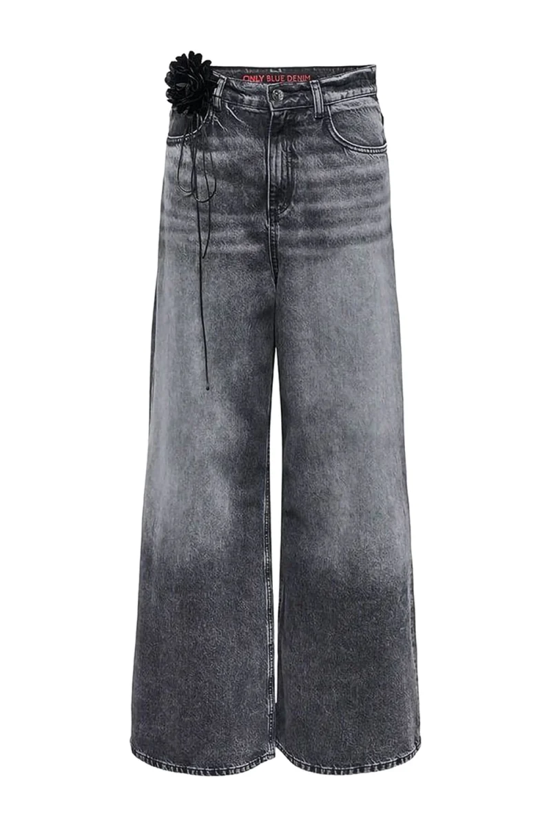 Jeans Onlcamden Hw Ex Wide Baggy Red Cro 15357690 BS000071 medium grey denim