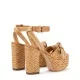 Дамски бежови сандали Formentera Casadei — снимка 4