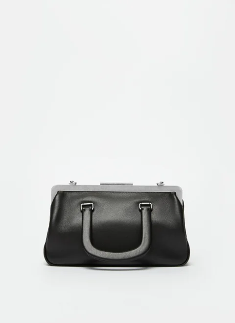 Кожена чанта Max Mara Runway Clasps — снимка 3