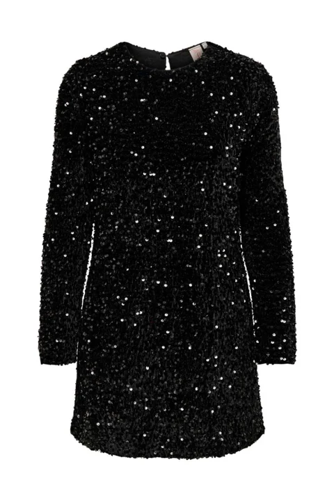 Рокля Onlanika Sequin Ls Wvn 15278822 C-N10 black