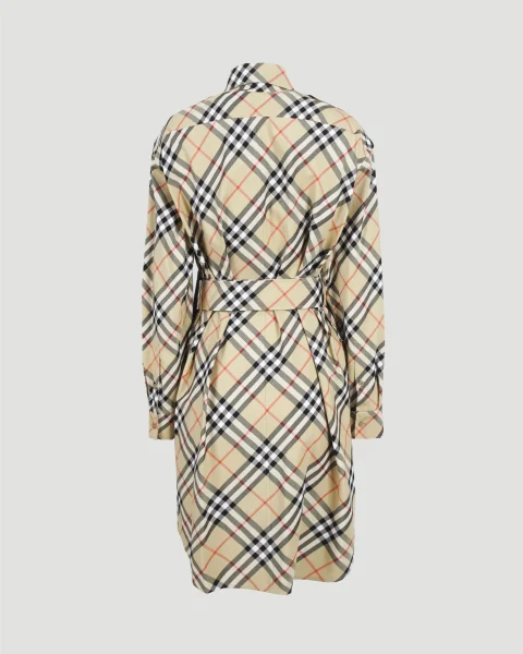 Check Cotton Shirt Dress — снимка 2
