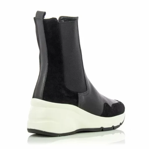 Дамски Спортни Боти CARLO FABIANI – 16019301 BLACK SUEDE/BLACK LEATHER — снимка 2