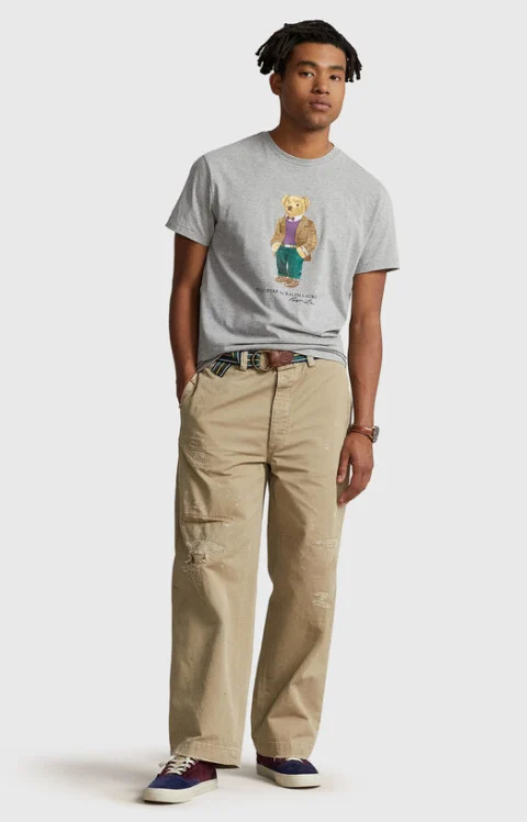 Сива тениска POLO BEAR — снимка 2
