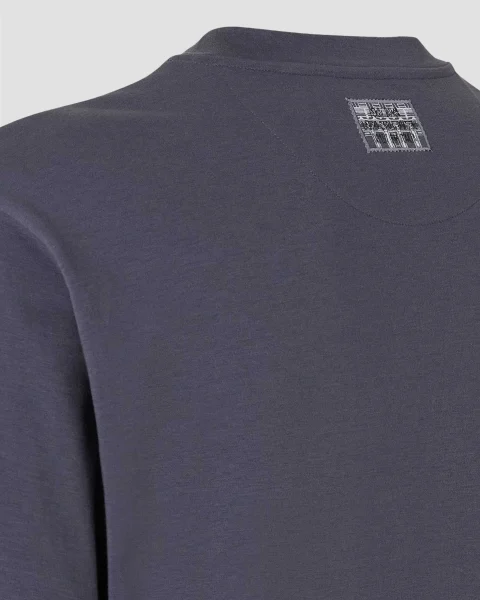 Navy Cotton T-Shirt — снимка 3