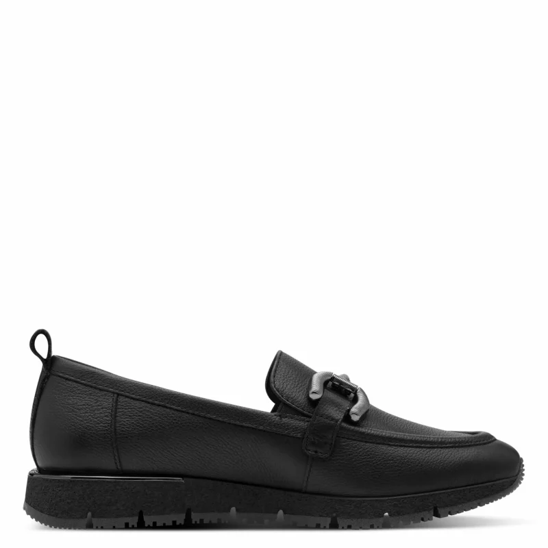 Дамски Лоуфър TAMARIS – 1-24711-42-003 BLACK LEATHER — снимка 2