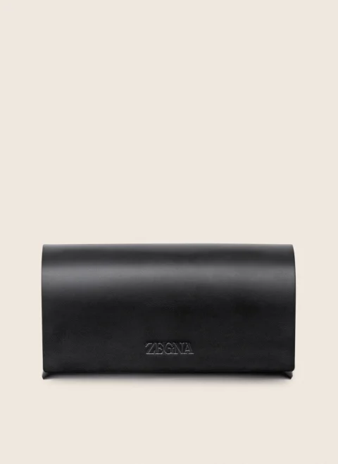 Слънчеви очила с контрастни детайли Zegna — снимка 4