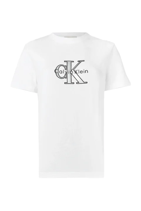 T-Shirt Ss Classic Monologo Metallic LV047E819G YAA brilliant white