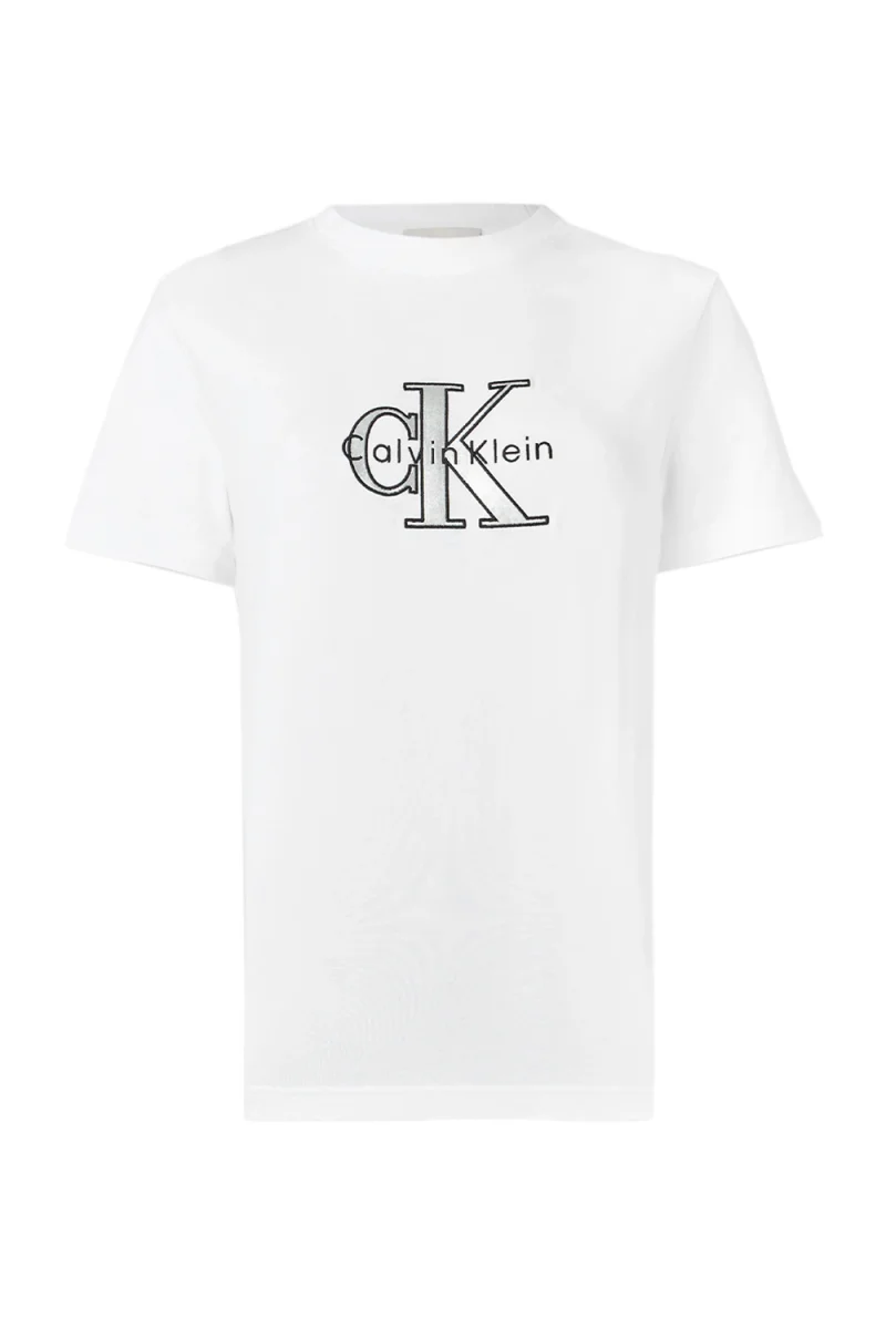 T-Shirt Ss Classic Monologo Metallic LV047E819G YAA brilliant white