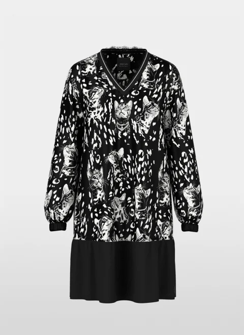 Рокля с контрастен кант Marc Cain Sports — снимка 6