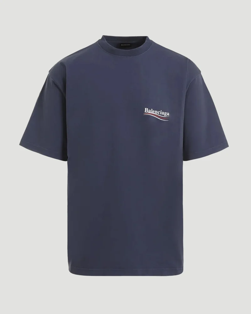 Large Fit T-Shirt in Washed Blue