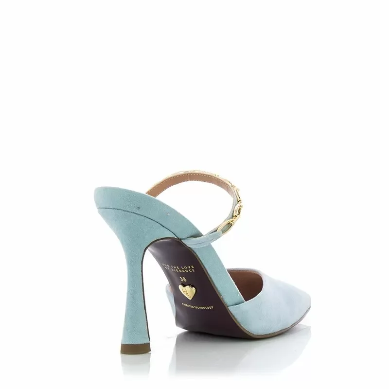 Чехли на ток TAMARIS – 1-1-27370-20 880 LIGHT BLUE — снимка 2