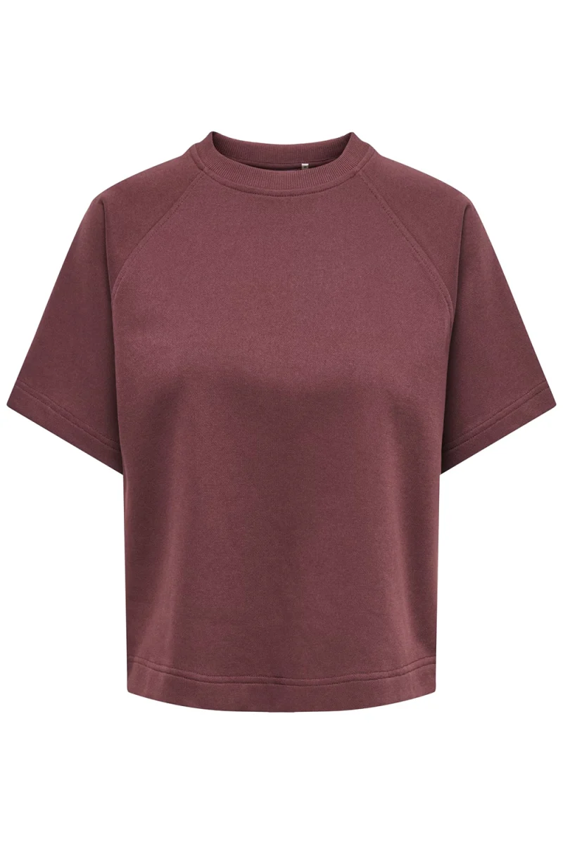 T-Shirt Onlofelia Ss Raglan Ub 15377588 19-1625 TCX decadent chocolate
