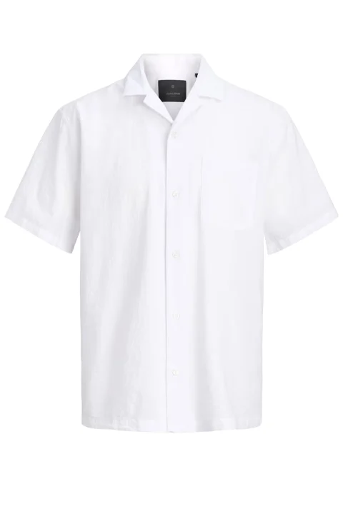 Риза Jprblashawn Seersucker S/S 12295815 11-0601 TCX bright white