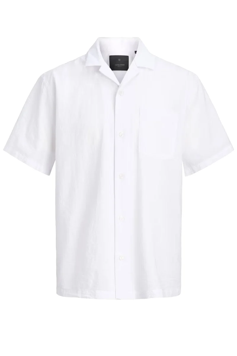 Риза Jprblashawn Seersucker S/S 12295815 11-0601 TCX bright white