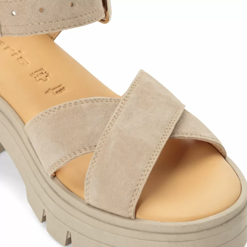 Дамски Сандали На Ток TAMARIS – 1-28704-46-341 TAUPE — снимка 4