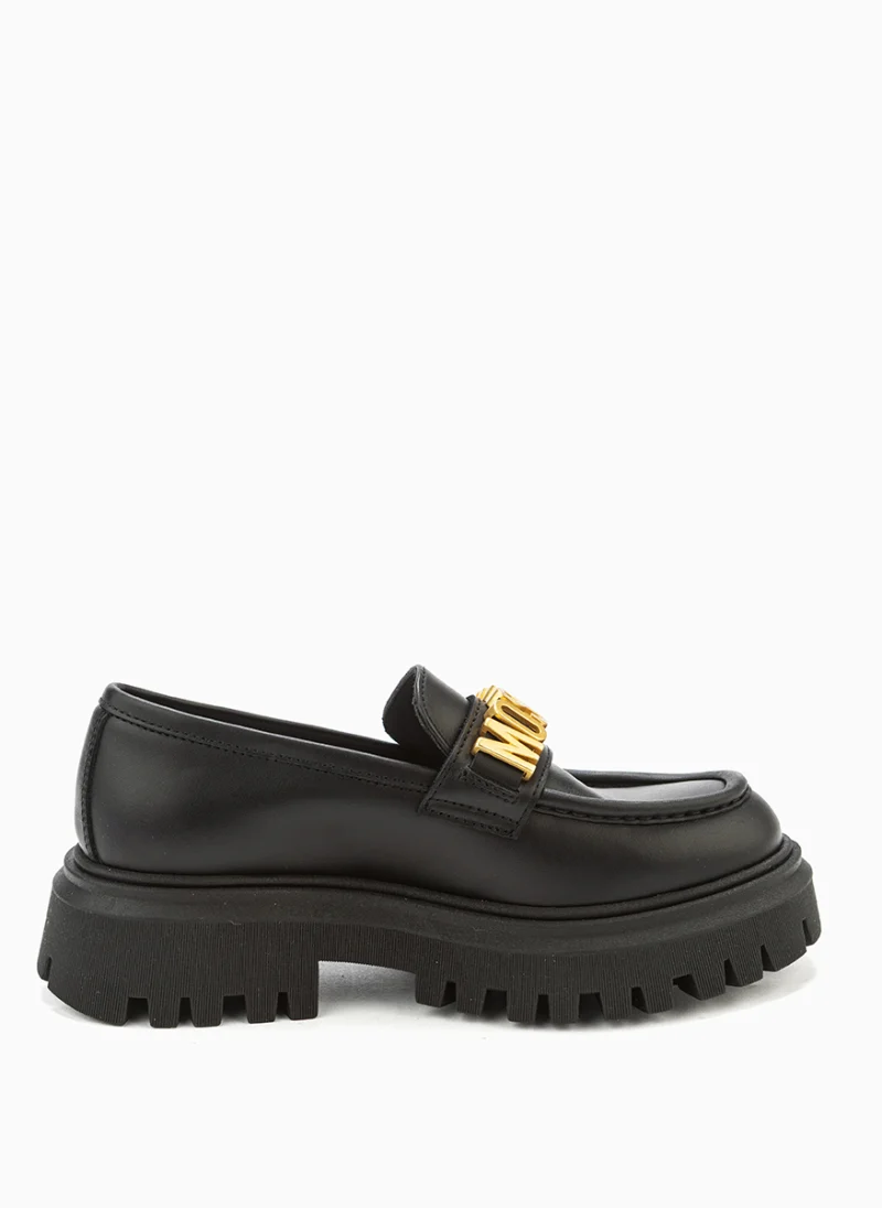 Мокасини с метален детайл Moschino Kids — снимка 4