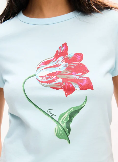 Тишърт с флорален мотив 'Tulip' Kenzo — снимка 4