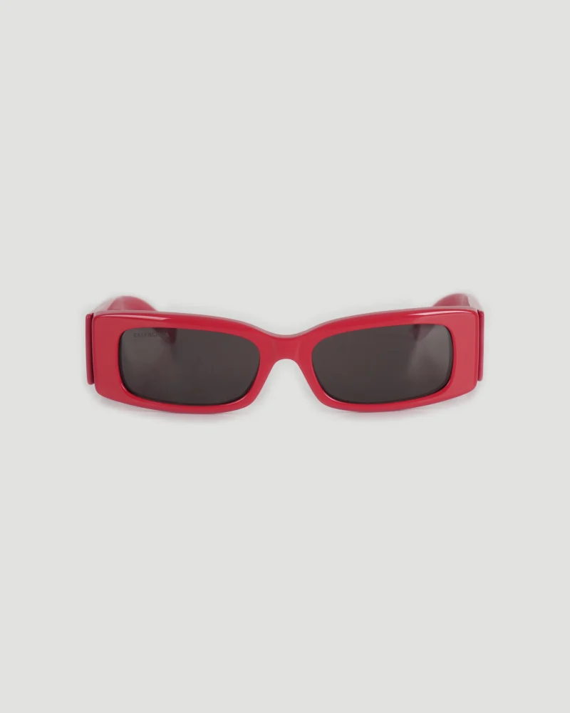 Max Rectangle Sunglasses in Red