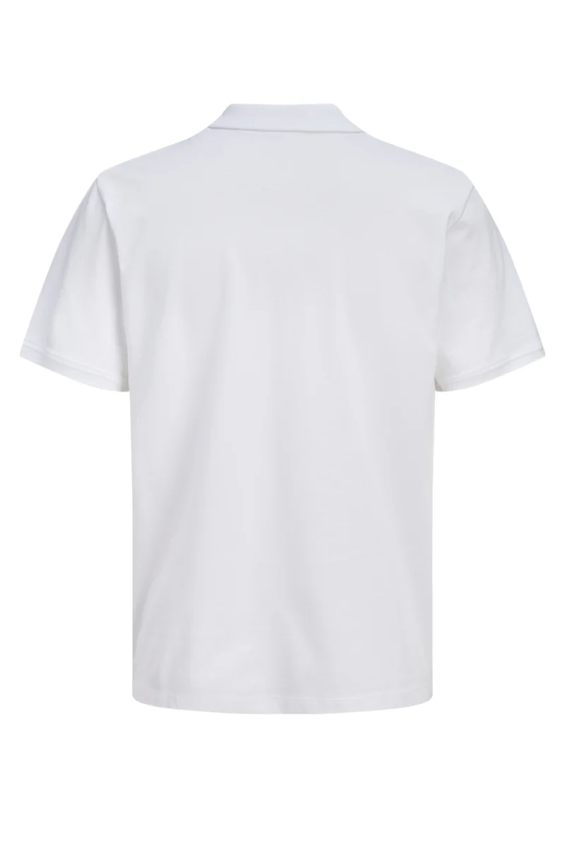 Polo Jjcollege Logo Ss 12288360 11-0601 TCX bright white — снимка 2