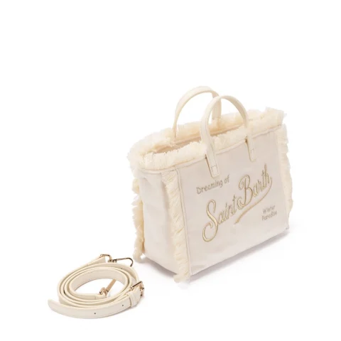 Дамска чанта кадифе Mini Vanity SAINT BARTH — снимка 5