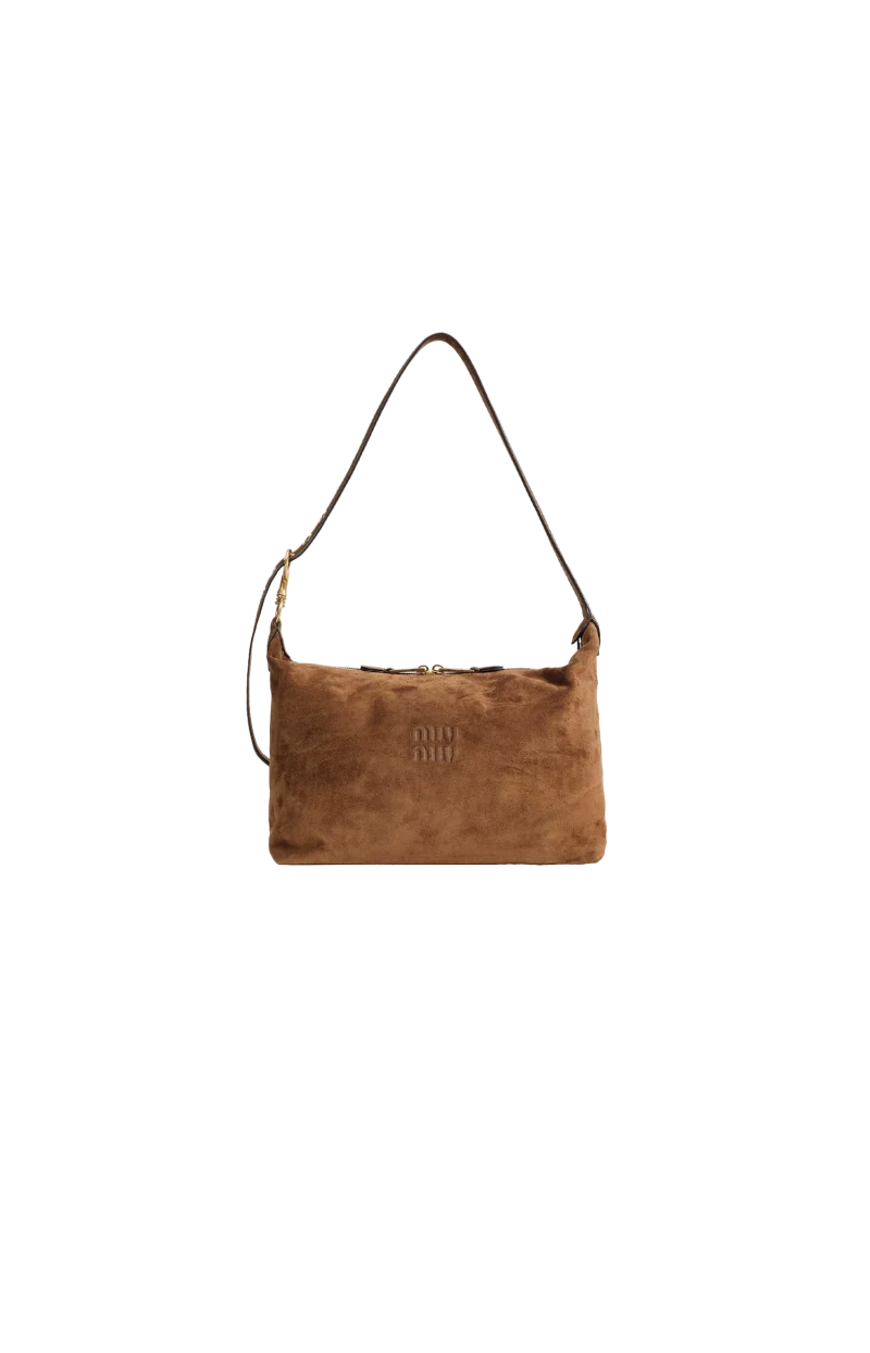 Spirit Suede Bag in Cocoa