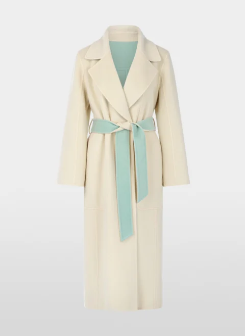 Двулицево палто от вълна Marc Cain Collections — снимка 10