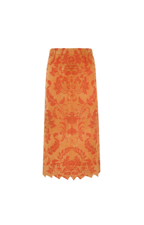 Kox Jacquard Viscose Midi Skirt